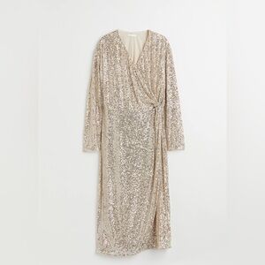 H&M Silver Sequin Wedding Dress